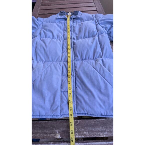 π Vintage Eddie Bauer Chambray Puffer Jacket β Made in Canada | Menβs M - Picture 6 of 9